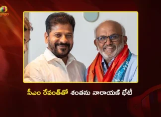 సీఎం రేవంత్ రెడ్డిని కలిసిన అడోబ్ సీఈఓ శంతను నారాయణ్ Adobe CEO Shantanu Narayen Meets CM Revanth Reddy in Hyderabad Today