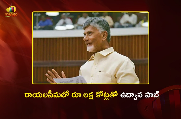 CM Chandrababu Announces Rs.1 Lakh Cr Horticulture Hub Project For Rayalaseema CM Chandrababu Announces Rs.1 Lakh Cr Horticulture Hub Project For Rayalaseema