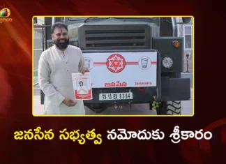 Jana Sena Chief Pawan Kalyan Launches Party Membership Drive, Donates Rs.2Cr For Cadre Insurance