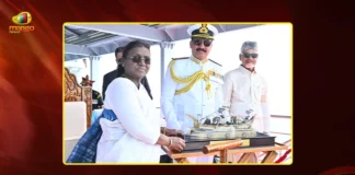 President Droupadi Murmu reviews International Fleet Review 2026 in Visakhapatnam, AP