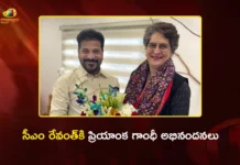 Priyanka Gandhi Congratulates CM Revanth Reddy on Congress Victory in Telangana Municipal Polls