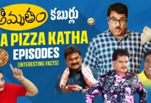 interesting facts and behind-the-scenes insights from the 'Oka Pizza Katha' episode of the Amrutham serial