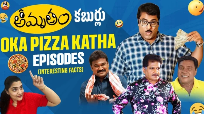 interesting facts and behind-the-scenes insights from the 'Oka Pizza Katha' episode of the Amrutham serial