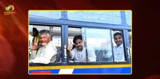 AP CM Chandrababu and Dy CM Pawan Kalyan Launches Divyang Shakti Free Bus Scheme