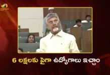 CM Chandrababu Announces Over 6 Lakh Jobs Provided So Far in AP Under Our Govt