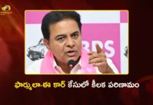 Formula E Case: ACB Files Chargesheet Naming BRS Working President KTR as A1