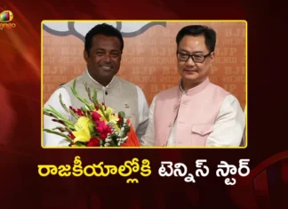 Tennis Legend Leander Paes Joins BJP Ahead of West Bengal Assembly Polls