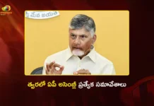 CM Chandrababu Announces Special Assembly Sessions in Support of Women’s Quota Bill