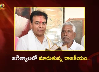 KTR Meets Ex Minister Jeevan Reddy in Jagtial, Invites Him to Join BRS