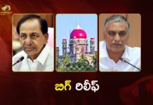Kaleshwaram Probe Big Relief For Former CM KCR and Ex Minister Harish Rao in Telangana High Court