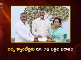 Nara Bhuvaneshwari Donates Rs.76 Lakhs to Anna Canteens on CM Chandrababu’s 76th Birthday