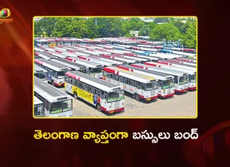 Telangana RTC Strike Begins From Midnight, Statewide Bus Services Paralyzed