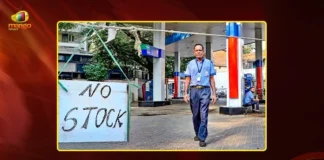 Fuel Crisis Grips Telugu States Long Queues at Petrol Pumps as Stocks Run Dry