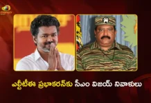 CM Vijay’s Tribute To Ex-LTTE Chief Prabhakaran Triggers BJP Criticism