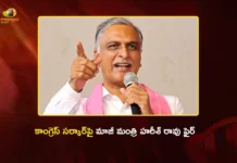 Former Minister Harish Rao Criticizes Congress Govt Over Incomplete Loan Waiver of Farmers
