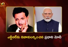 PM Modi Pays Rich Tributes to NTR on His 103rd Birth Anniversary