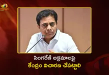 BRS Working President KTR Demands All-Party Delegation To Review Singareni Stockyards