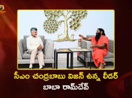 CM Chandrababu Is A Visionary, Amaravati Is Sacred Land, Says Yoga Guru Baba Ramdev