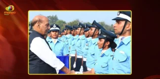 Defence Minister Rajnath Singh Reviews Graduation Parade at AFA Dundigal, Telangana