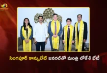 Minister Lokesh Meets Singapore Consul General Edgar Pang, Highlights AP's Speed of Doing Business