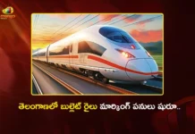 Telangana Bullet Train Corridor Survey and Marking Works Begins at Yacharam and Shamshabad