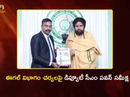 AP Eagle Division Chief Ake Ravi Krishna Meets Dy CM Pawan Kalyan, Submits Annual Report