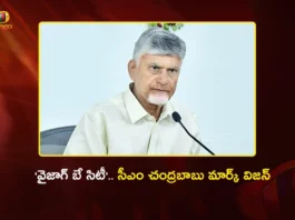 CM Chandrababu Directs Officials To Develop 51.88 Sq Km Vizag Bay City