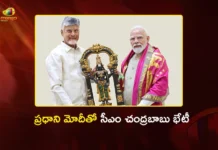 CM Chandrababu Meets PM Modi in Delhi, Invites Him to Inaugurate Bhogapuram Airport