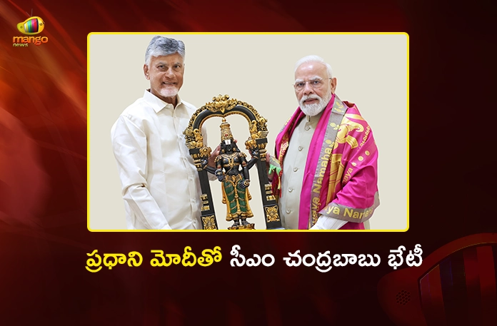 CM Chandrababu Meets PM Modi in Delhi, Invites Him to Inaugurate Bhogapuram Airport CM Chandrababu Meets PM Modi in Delhi, Invites Him to Inaugurate Bhogapuram Airport