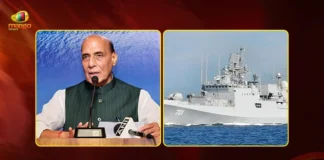Defence Minister Rajnath Singh Commissions INS Mahendragiri Stealth Frigate in Visakhapatnam