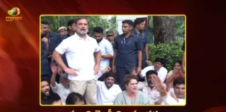 LOP Rahul and MP Priyanka Gandhi Leads Congress protest Outside PM's Residence