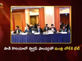 Minister Nara Lokesh Holds Startup Roundtable Meeting in Seoul, South Korea
