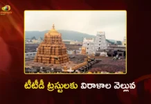 టీటీడీ ట్రస్టులకు రికార్డు స్థాయిలో విరాళాలు.. ఒక్కరోజే రూ.96.98 కోట్లు TTD Trusts Witness Record-Breaking Influx of Donations Scoring Rs.96.98 Cr in Single Day