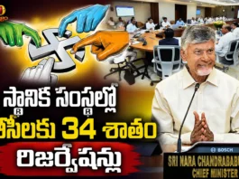 AP Cabinet Nod For Local Body Polls With 34% BC Reservation