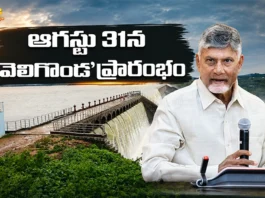 AP CM Chandrababu To Inaugurate Veligonda Project On 31st August