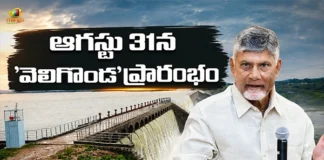 AP CM Chandrababu To Inaugurate Veligonda Project On 31st August