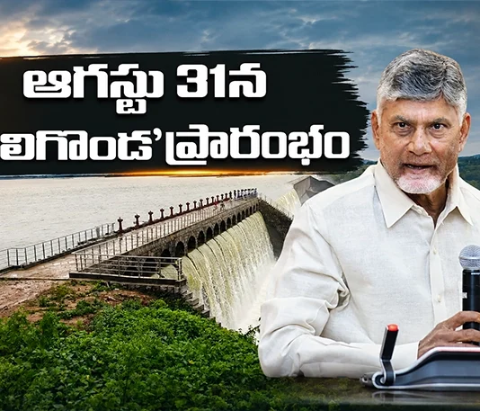 AP CM Chandrababu To Inaugurate Veligonda Project On 31st August