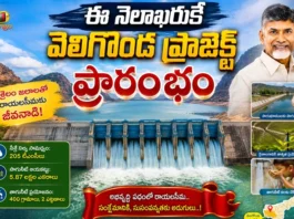 CM Chandrababu Naidu To Inaugurate Veligonda Project at End of August