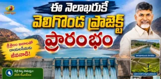 CM Chandrababu Naidu To Inaugurate Veligonda Project at End of August