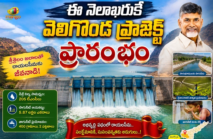 CM Chandrababu Naidu To Inaugurate Veligonda Project at End of August CM Chandrababu Naidu To Inaugurate Veligonda Project at End of August