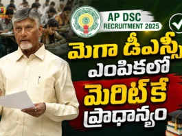 CM Chandrababu Says, Mega DSC Selection Based on Merit and Transparency