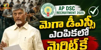 CM Chandrababu Says, Mega DSC Selection Based on Merit and Transparency
