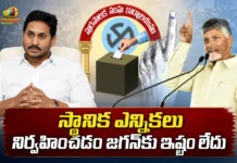 CM Chandrababu Says, YSRCP Chief YS Jagan Averse To Local Body Elections