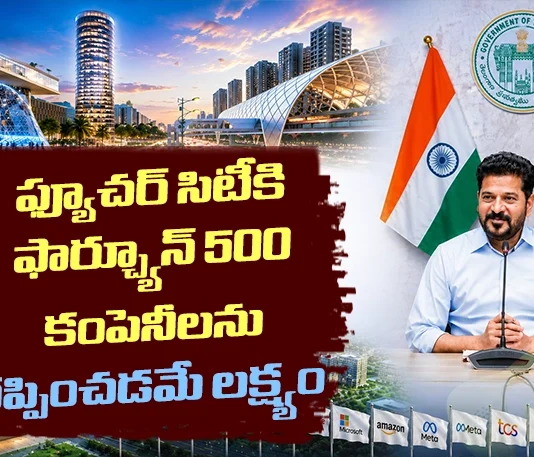 CM Revanth Reddy Targets Bring Fortune 500 Companies Investments in Bharat Future City