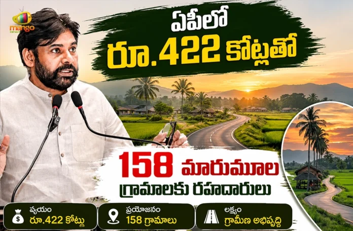 Dy CM Pawan Kalyan’s Vision Rs.422 Cr Sanctioned For Road Connectivity To 158 Remote Habitations in AP Dy CM Pawan Kalyan’s Vision Rs.422 Cr Sanctioned For Road Connectivity To 158 Remote Habitations in AP