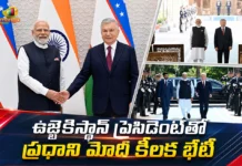 PM Modi Holds High-Level Talks With Uzbekistan President Shavkat Mirziyoyev in Tashkent