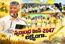 ఏపీలో అభివృద్ధి-సంక్షేమంతో సుపరిపాలన అందిస్తున్నాం – సీఎం చంద్రబాబు CM Chandrababu Outlines Swarna Andhra Vision-2047 at TDP Leadership Conclave