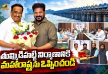 CM Revanth Reddy Meets Jal Shakti Minister CR Patil To Secure Maharashtra Nod For Tummidihatti