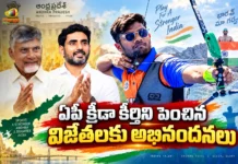 CM chandrababu and Minister Nara Lokesh Applauds AP Athletes Dhiraj, Ganesh Master
