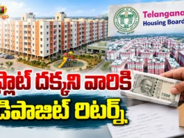 Telangana Housing Board Refund Deposits For Unsuccessful Applicants in Indiramma Towers Lottery